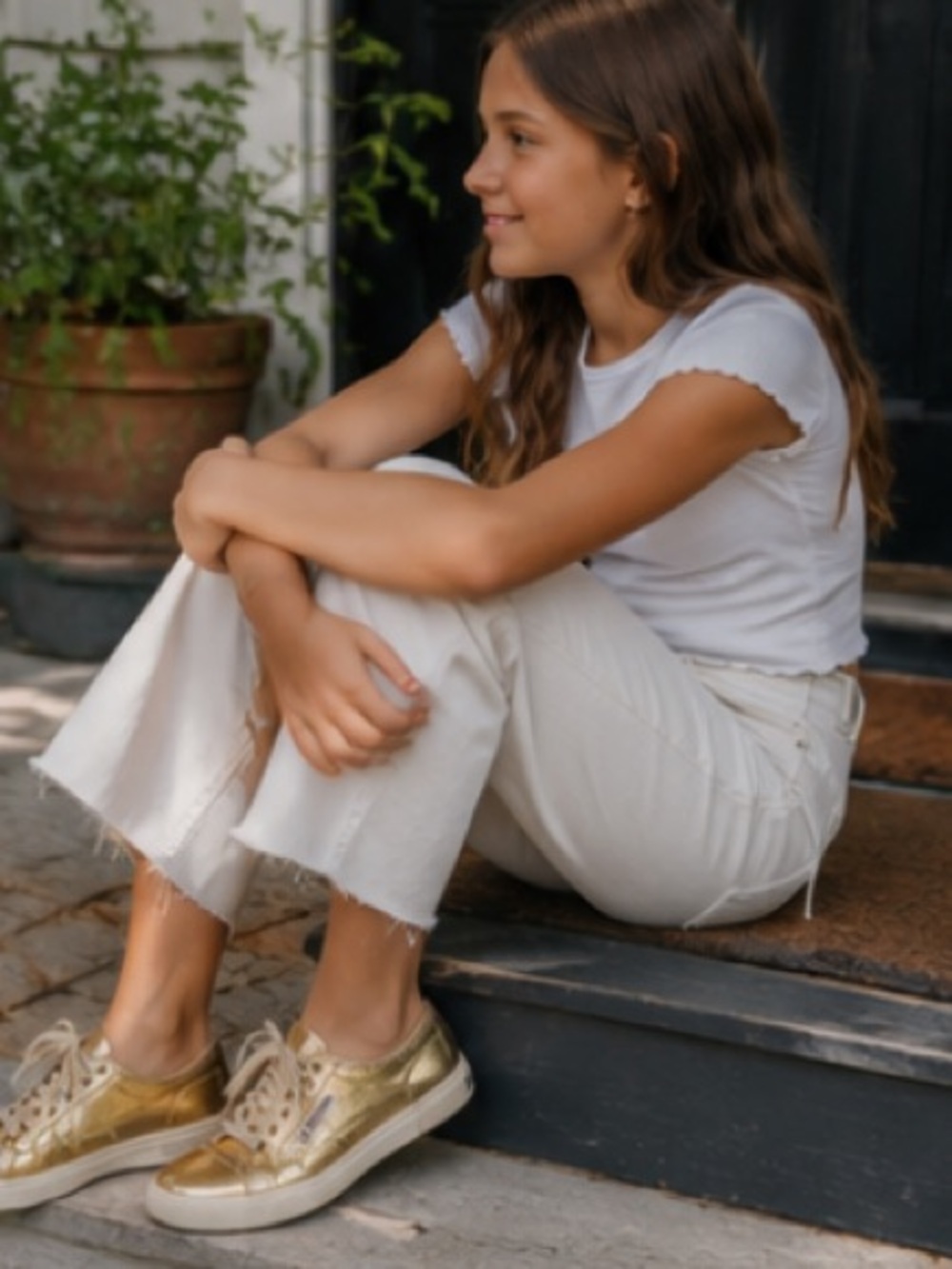 Superga Gold Sneakers, Size 36
